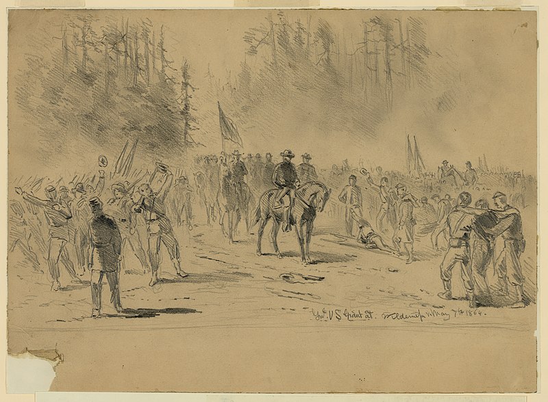 800px-Genl._U.S._Grant_at_Wilderness_LCCN2004661535