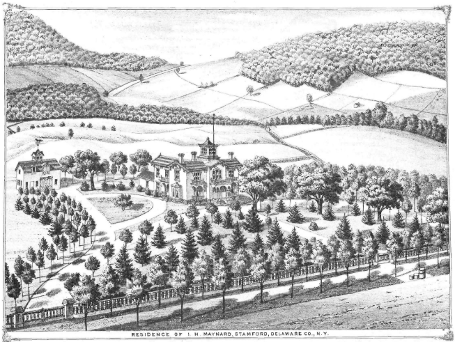 Residence of Isaac H. Maynard in Stamford